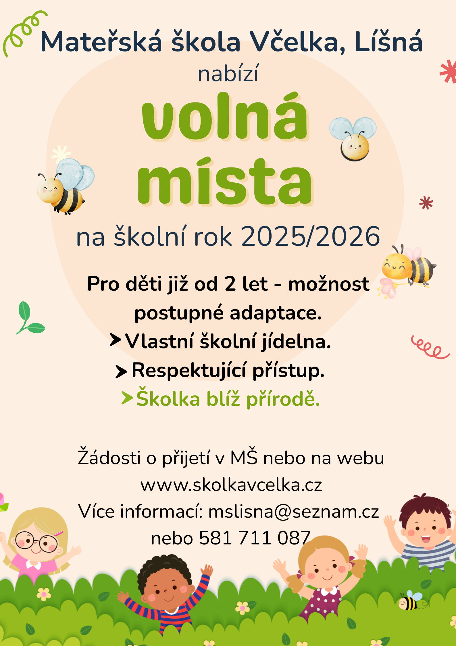 Mateřská škola Včelka Líšná